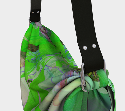 Verdant Garden Greens Origami Tote by Deloresart - deloresartcanada