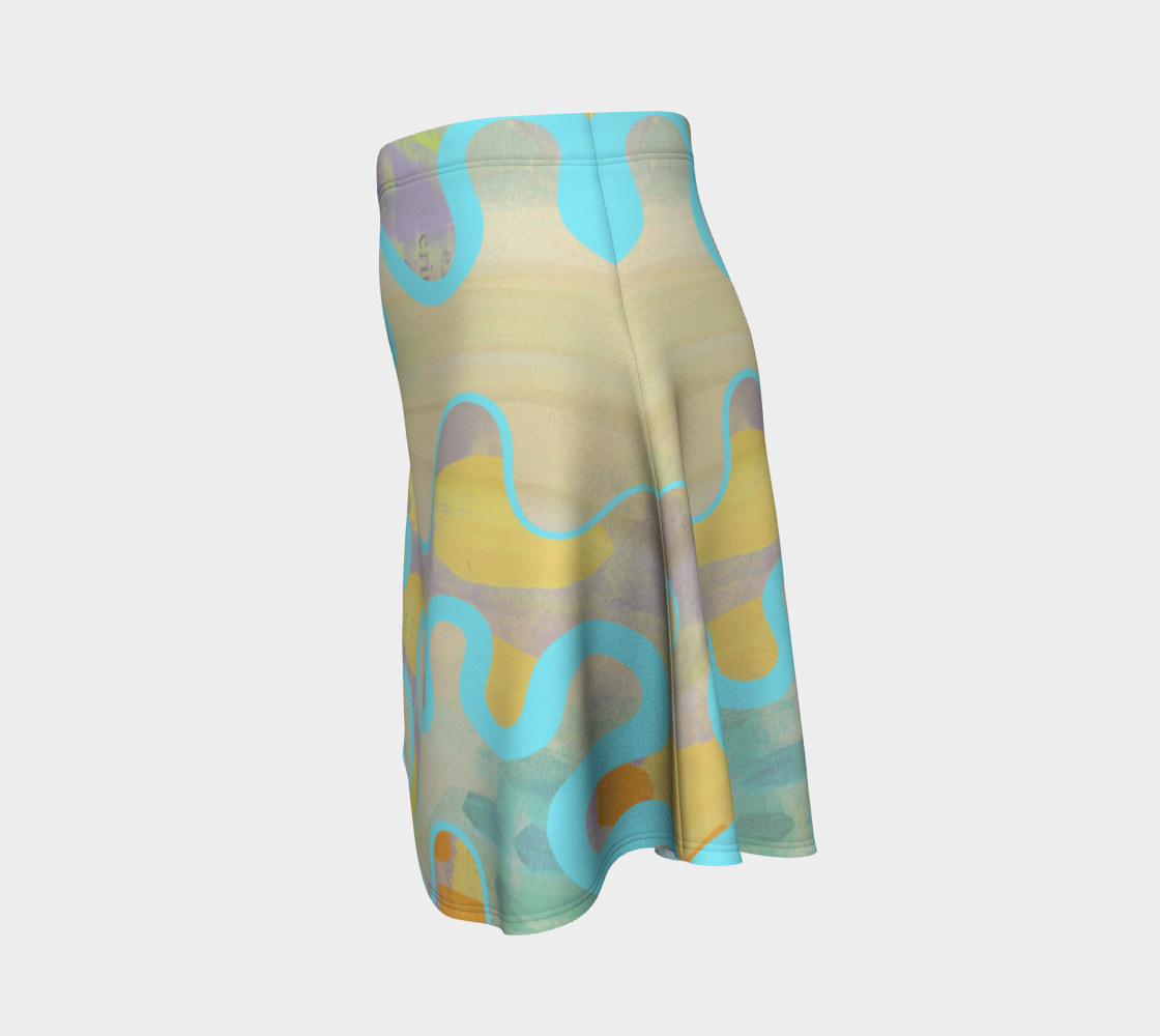 Sassy Serpentine Flare Skirt by Deloresart