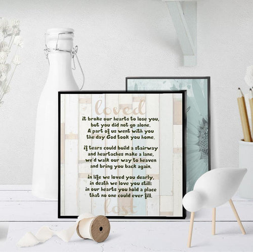 0447 Broke Our Hearts To Lose You Art - deloresartcanada