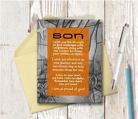 0456  Son I Wish You Note Card