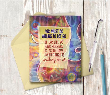 0484 Be Willing Note Card - deloresartcanada