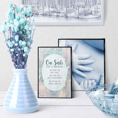 0490 One Smile Can Start A Friendship Art - deloresartcanada