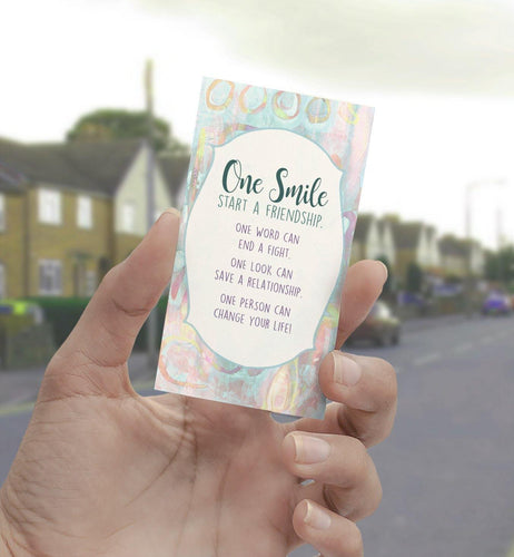 0490 One Smile Can Start A Friendship Art - deloresartcanada