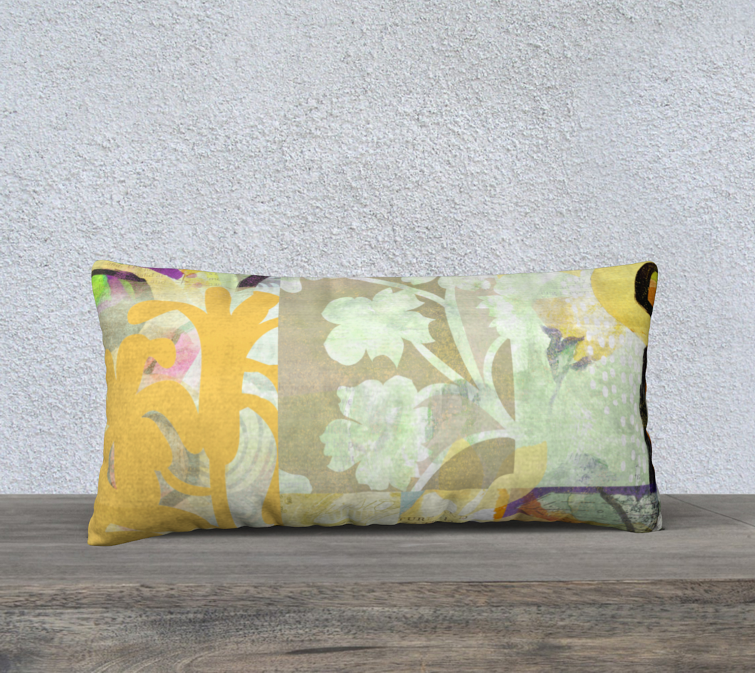 Tanglebrush Lumbar pillow by Deloresart