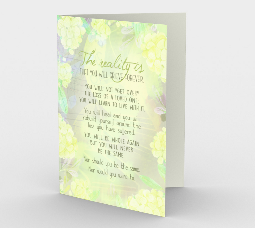 1267. Reality Is You'll Grieve Forever v.2  Card by DeloresArt