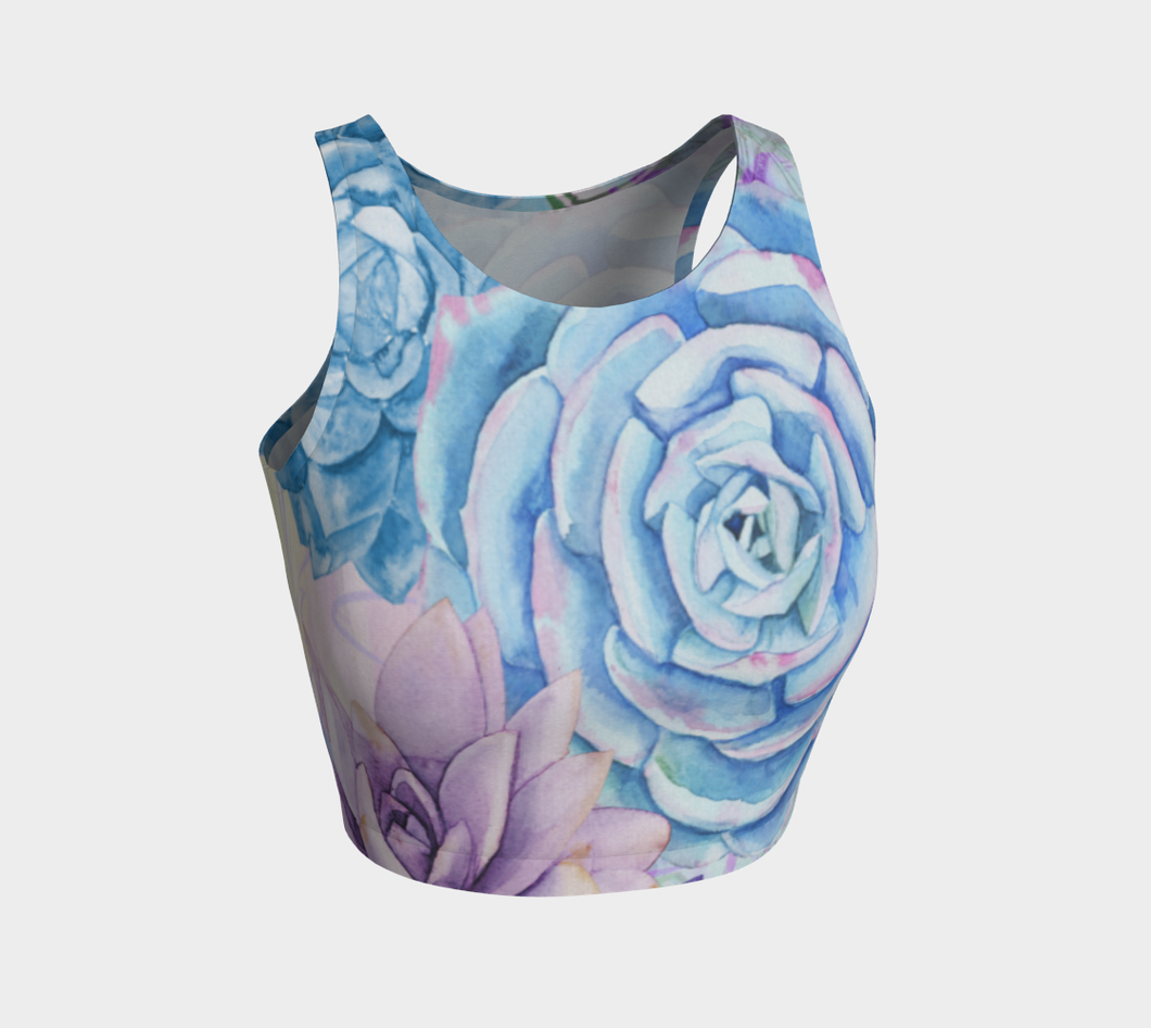 Lety's Lovely Garden Crop Top by Deloresart - deloresartcanada
