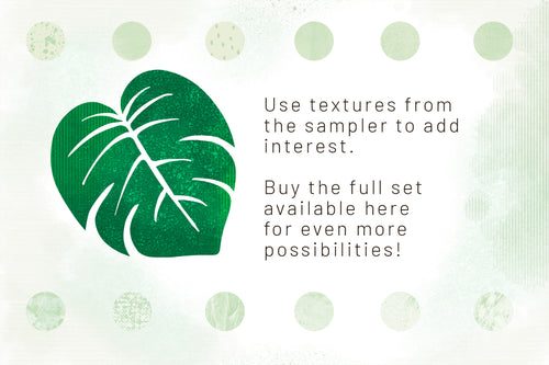 Volume 088 - Lush Tropical Garden Brush Set w Bonus Leafy Ferns