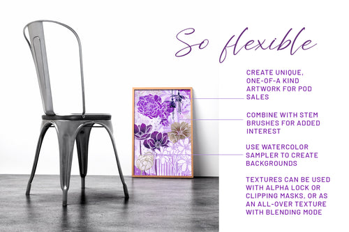 Volume 042 - Procreate Floral Brush Stamps 8 - deloresartcanada