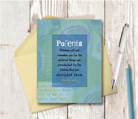 0502 Parents Cherish Children Note Card