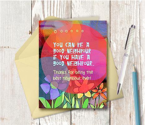 0507 Neighbour Note Card - deloresartcanada