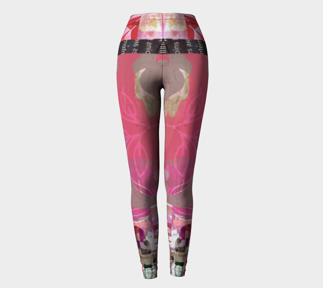Flourish Collage Leggings by Deloresart - deloresartcanada