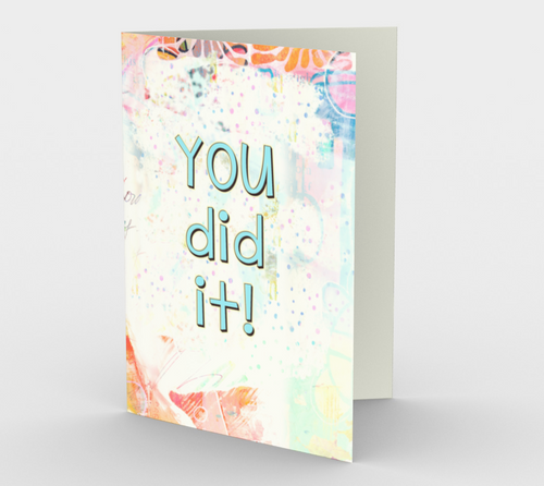 1342 You Did It Card by Deloresart - deloresartcanada