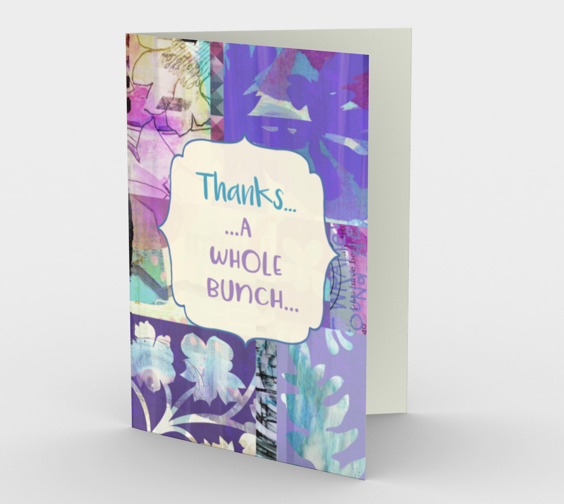 1177 Thanks A Whole Bunch Card by Deloresart - deloresartcanada