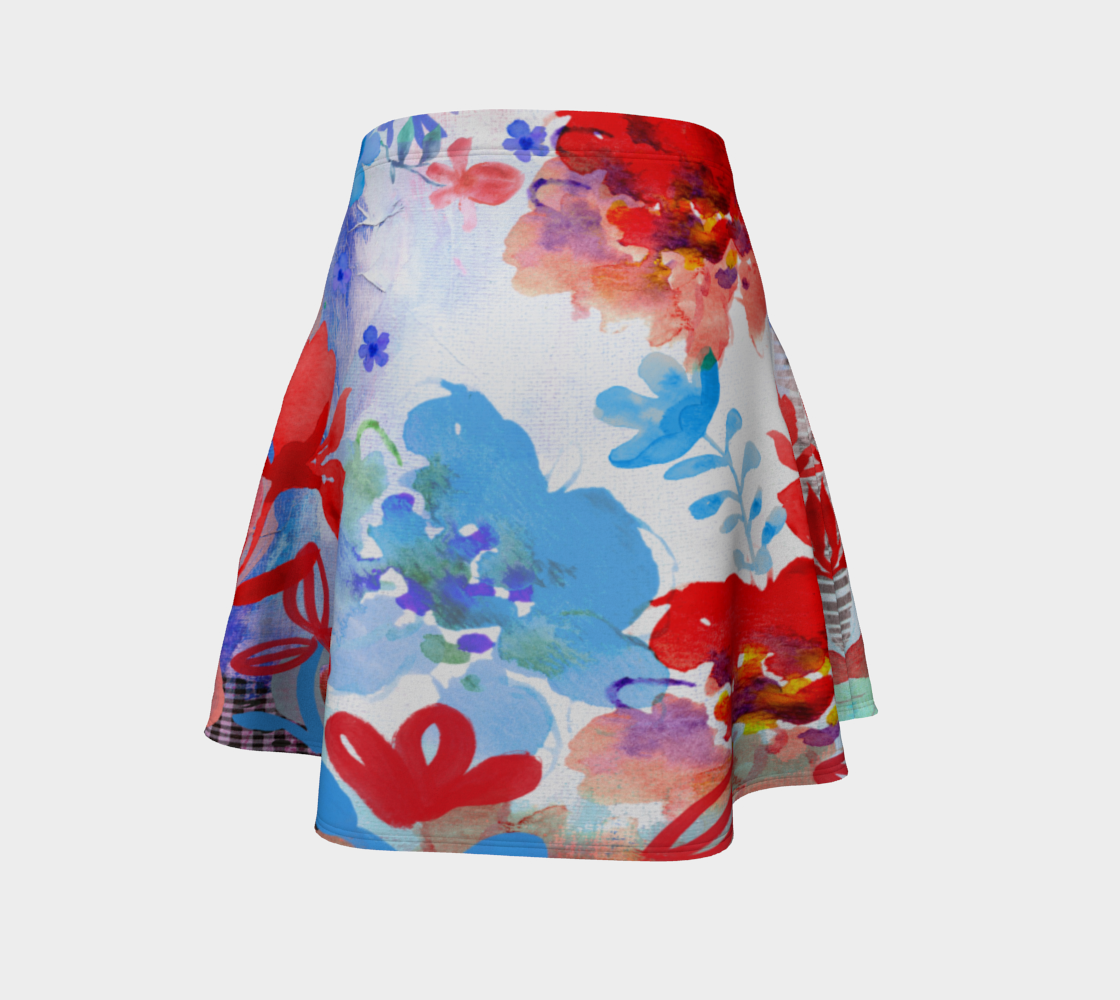 I Am a Queen Flare Skirt by Deloresart