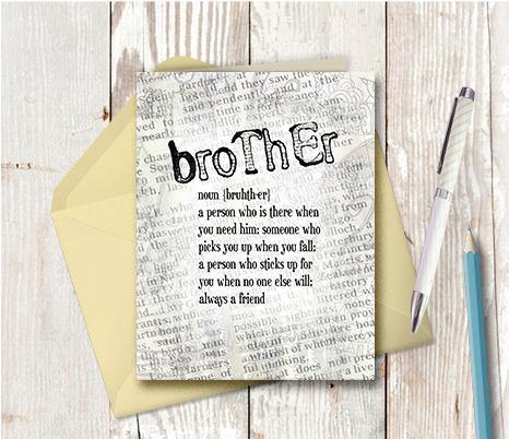 0532 Brother Note Card - deloresartcanada