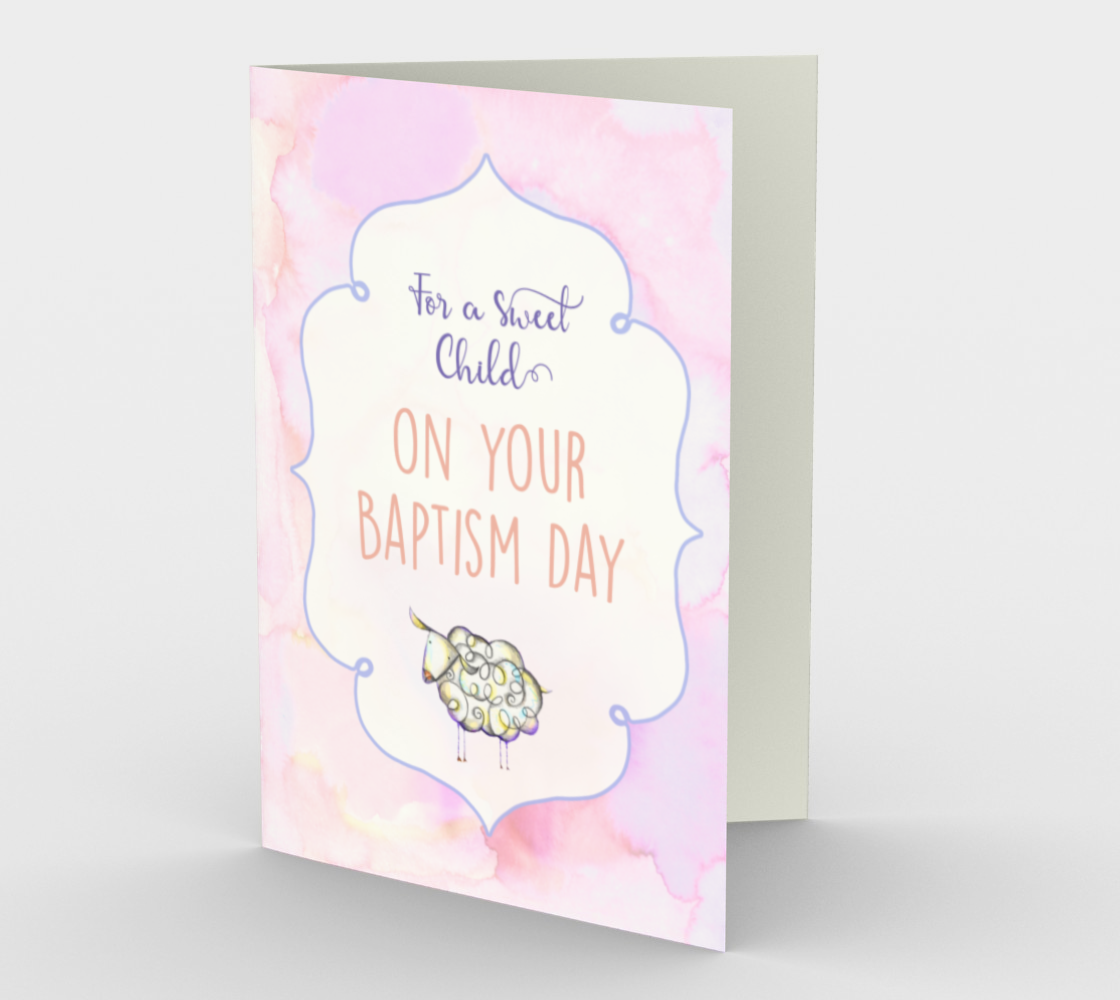 1300. Sweet Child/Baptism Day  Card by DeloresArt