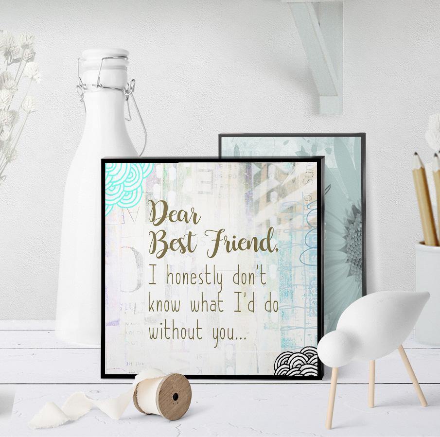 0535 Dear Best Friend Art - deloresartcanada