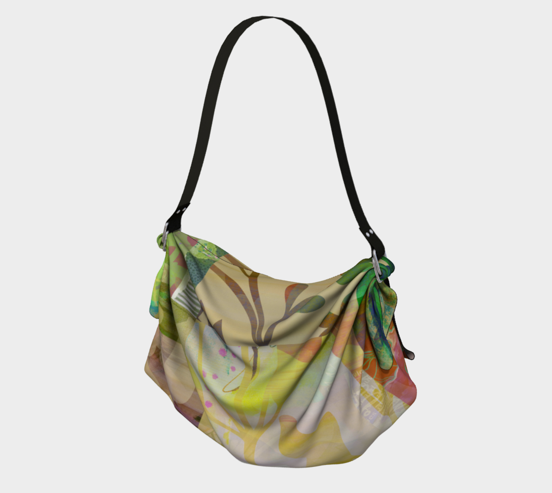 Perennials at Dusk Origami Tote by Deloresart - deloresartcanada