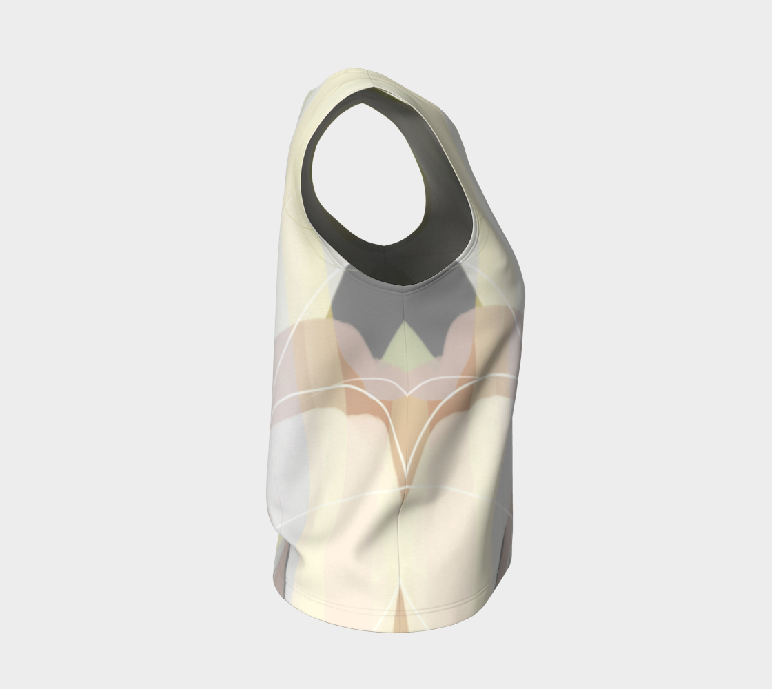 Shenanigans  Loose Tank by Deloresart Soft Yellows - deloresartcanada