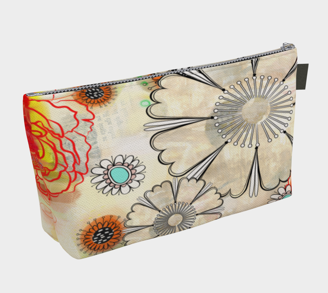 Flower Power Makeup Bag - deloresartcanada
