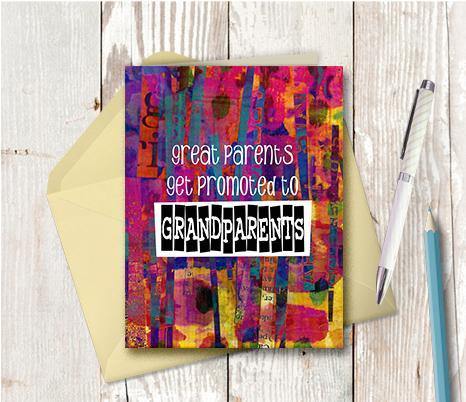 0544 Grandparents Promotion Note Card - deloresartcanada