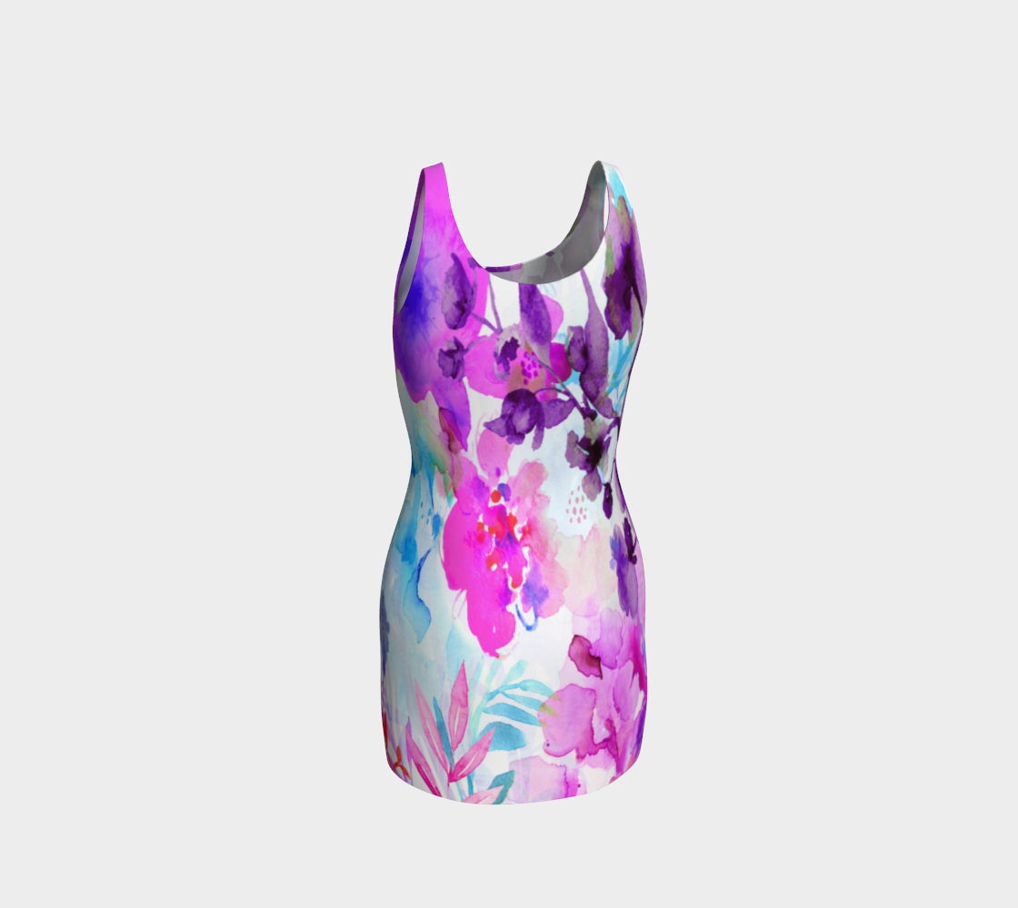 Purple Haze Bodycon Dress by Deloresart