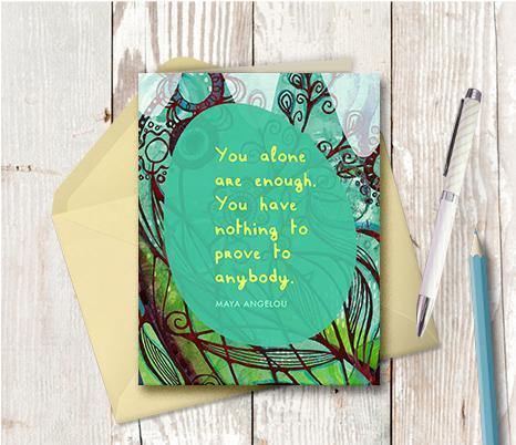 0549 Nothing To Prove Note Card - deloresartcanada