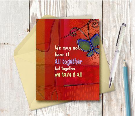 0550 All Together Note Card - deloresartcanada