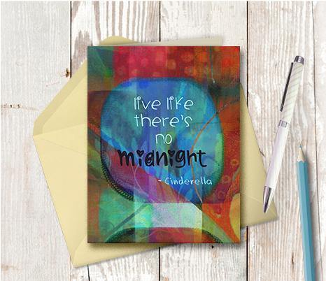 0559 Midnight Cinderella Note Card - deloresartcanada