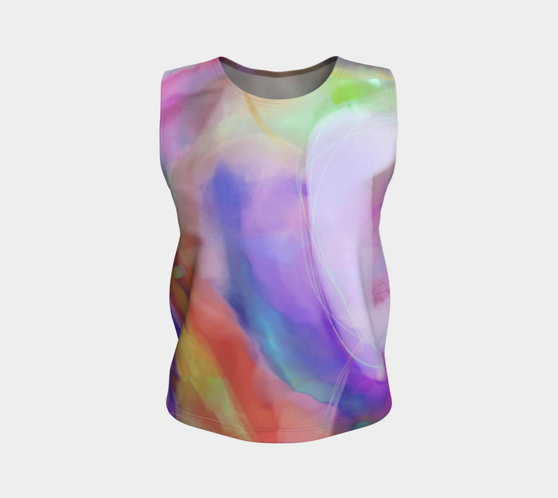 Good Wine Loose Tank by Deloresart  in Purples - deloresartcanada