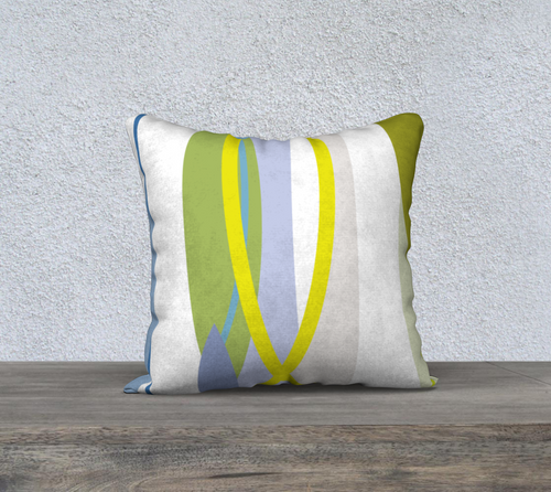 Side by Side Blues Throw Pillow by Deloresart