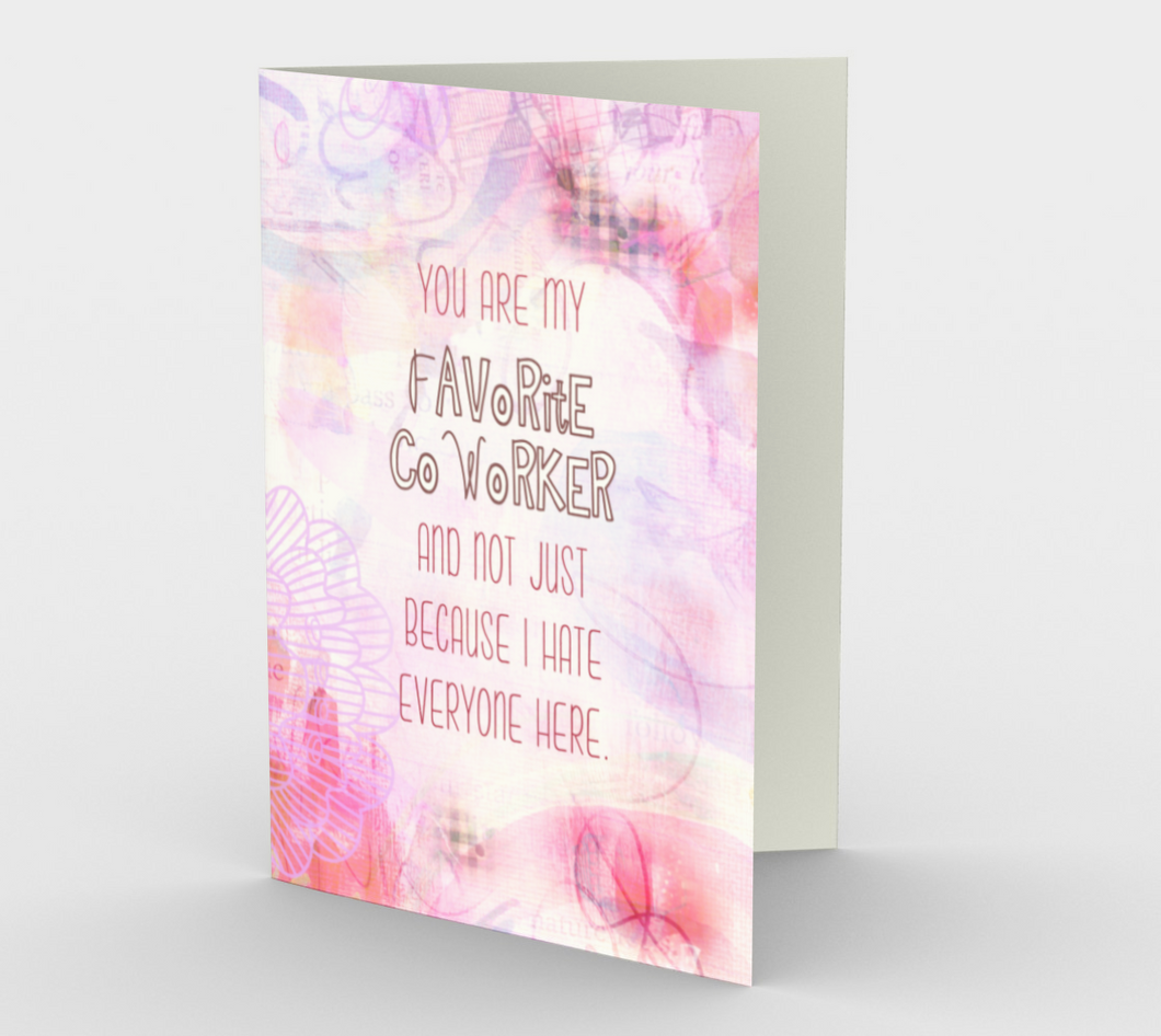 1318. My Favourite Co-Worker  Card by DeloresArt