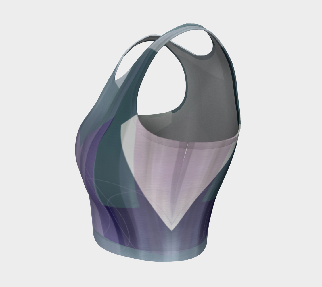Satin Symmetry Crop Top by Deloresart - deloresartcanada