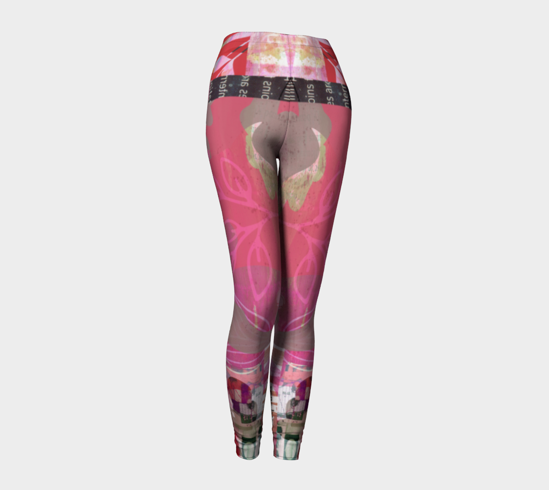Flourish Collage Leggings by Deloresart - deloresartcanada