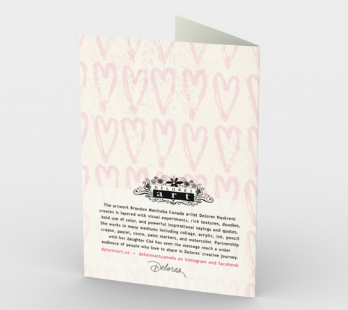 1331 Side by Side, Sisters Are Connected Card by Deloresart - deloresartcanada