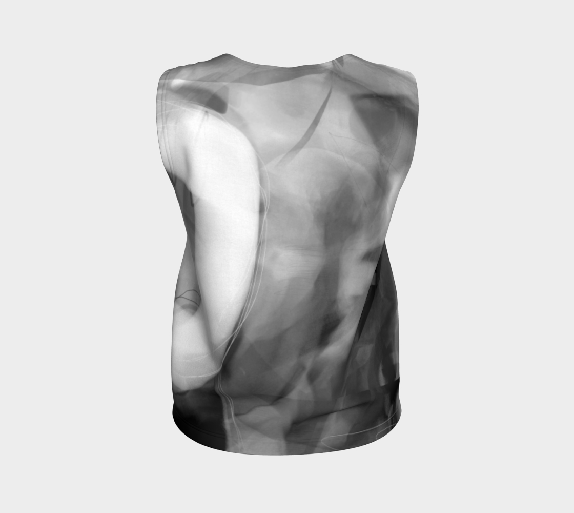 Good Wine Loose Tank by Deloresart in Greyscale - deloresartcanada