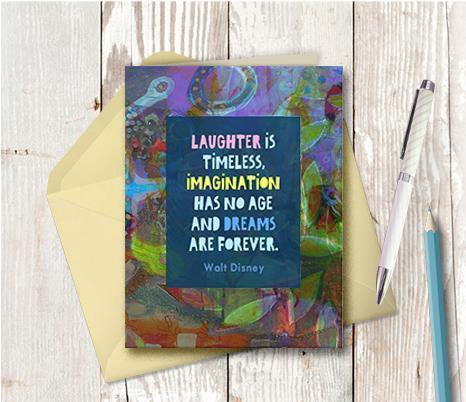 0590 Disney Laughter Is Timeless Note Card