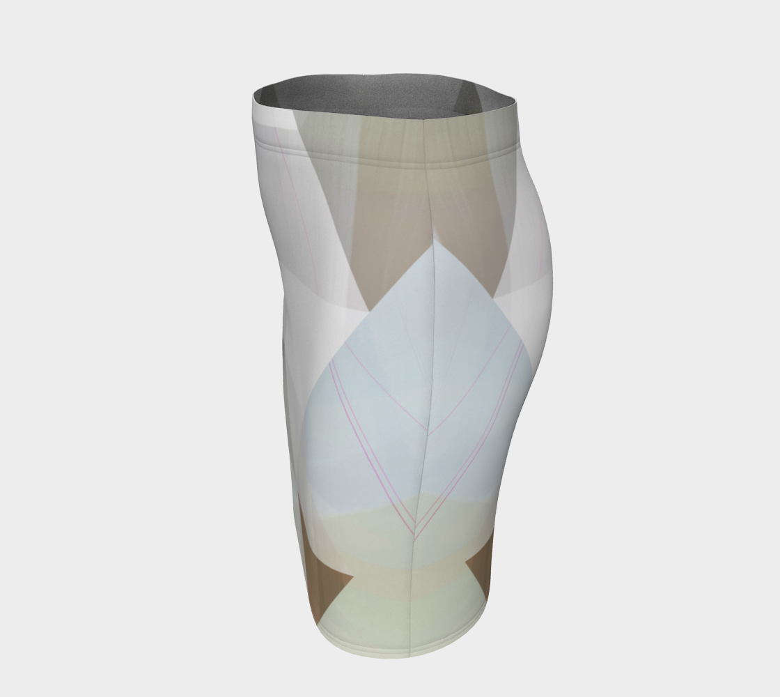 Unhinged Fitted Skirt by Deloresart - deloresartcanada