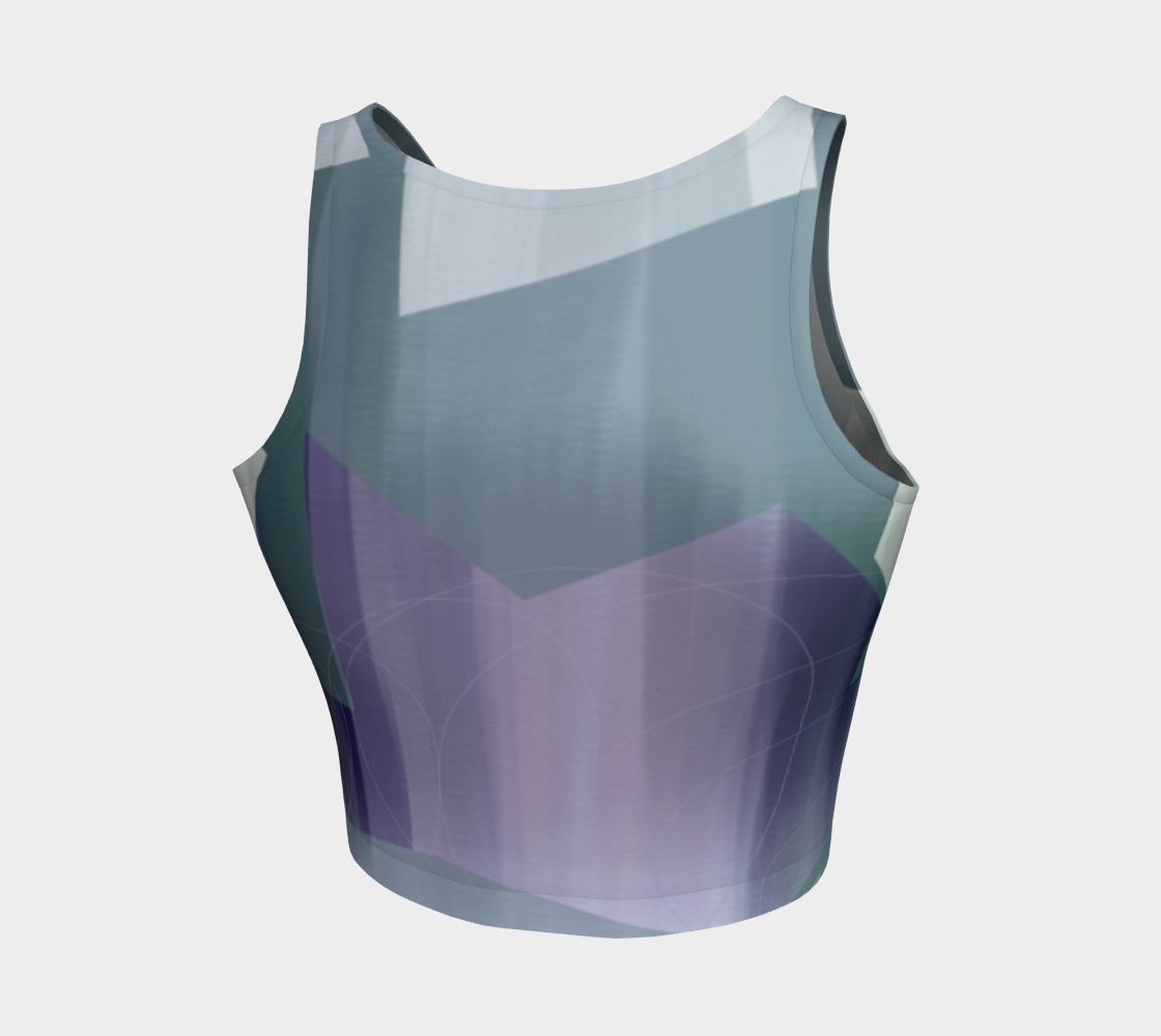 Satin Symmetry Crop Top by Deloresart - deloresartcanada