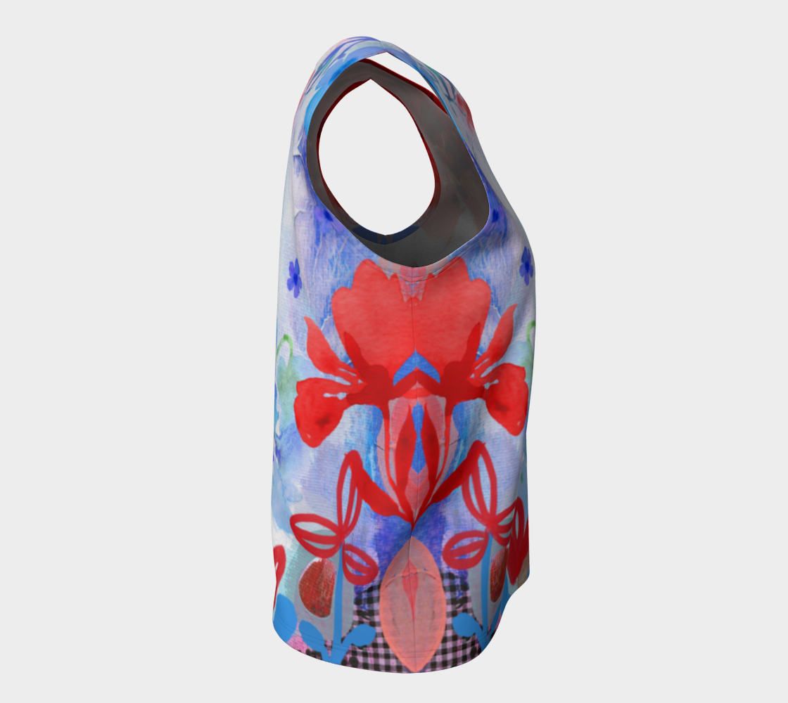 I Am A Queen Loose Tank by Deloresart - deloresartcanada