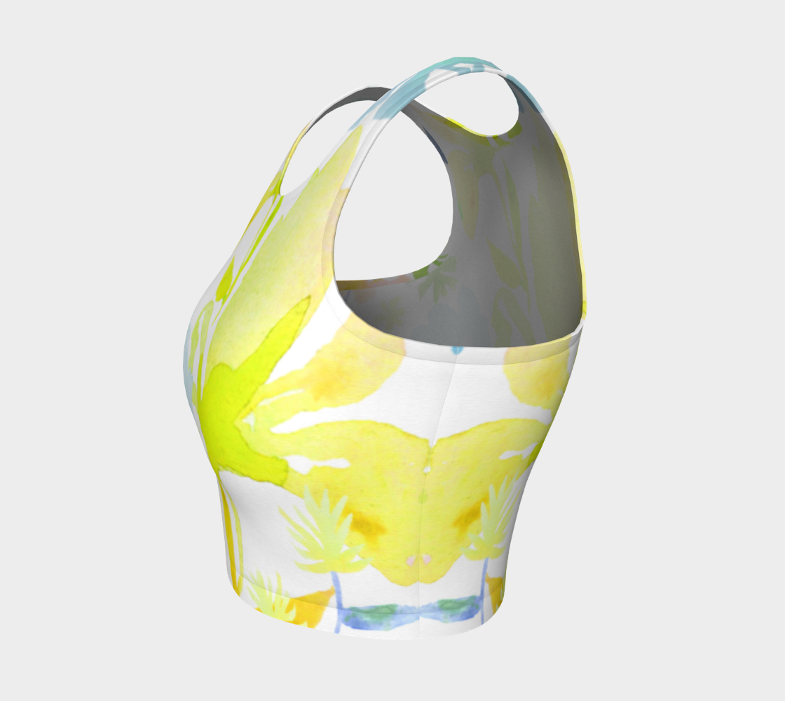 Dreamy Garden Crop Top by Deloresart - deloresartcanada