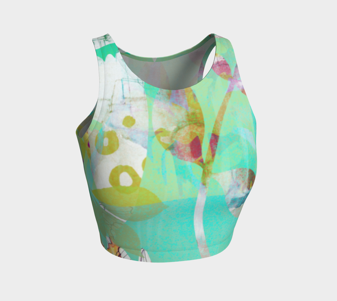 Abundant Forest Crop Top by Deloresart - deloresartcanada