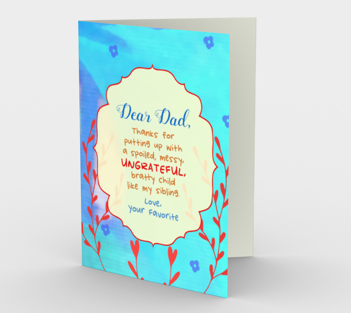 1427 Dear Dad - From Your Favorite Card by Deloresart - deloresartcanada