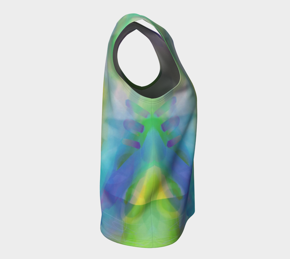 Good Wine Loose Tank by Deloresart  in Greens - deloresartcanada