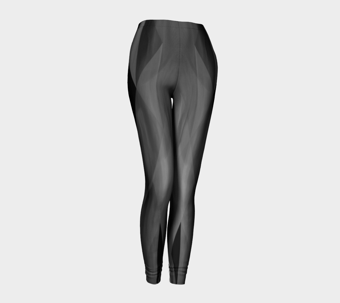 Be Still Black Leggings by Deloresart - deloresartcanada