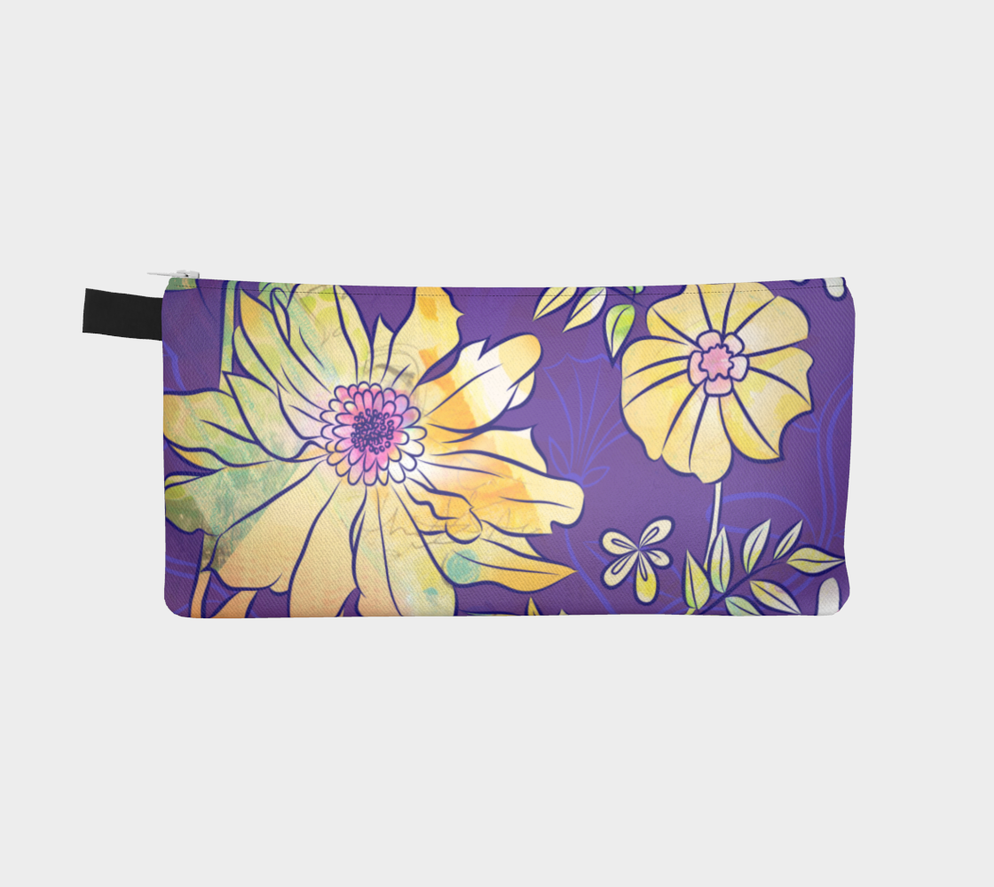 Francella Floret Pencil Case by Deloresart