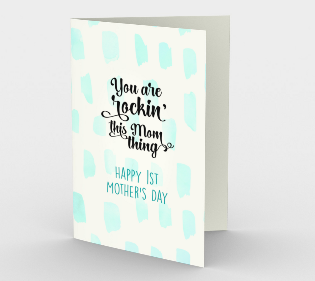 1138. You're Rockin' This Mom Thing  Card by DeloresArt