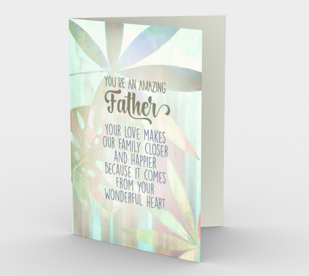 1144. You're An Amazing Father  Card by DeloresArt