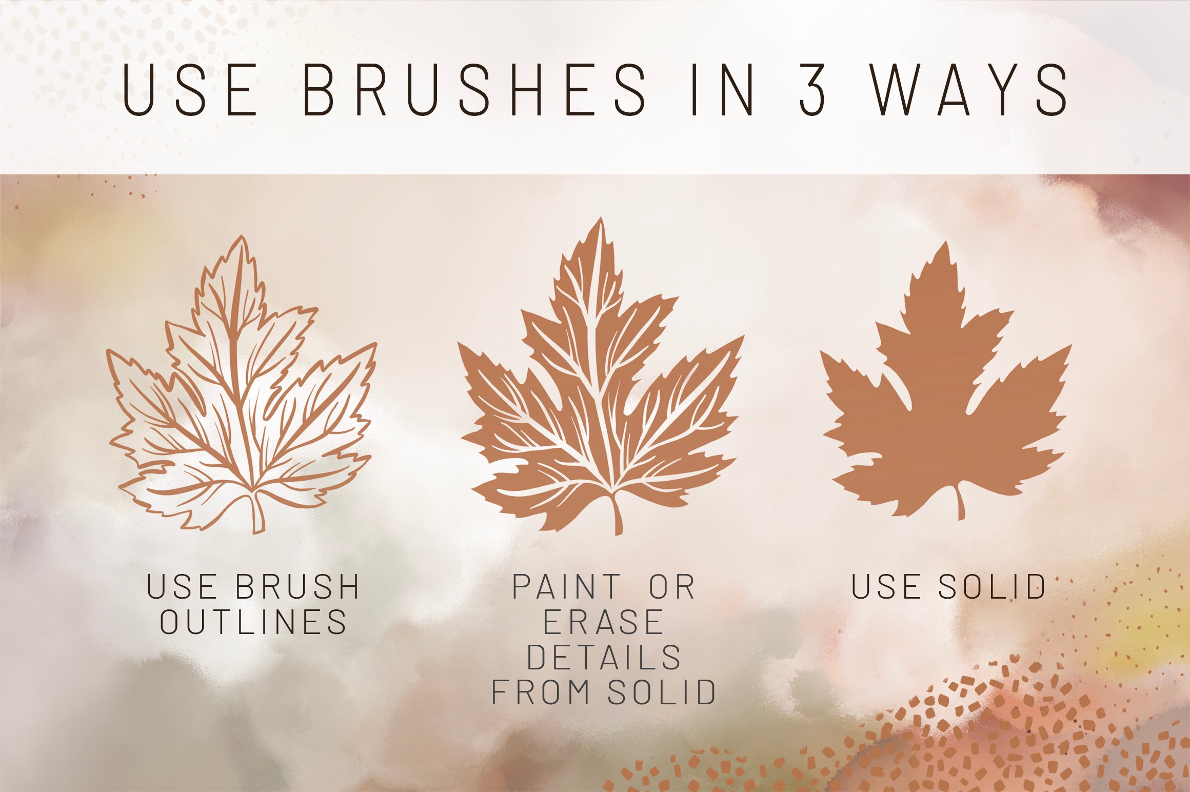 Volume 038 - Tawny Autumn Leaves Procreate Stamp Brushes