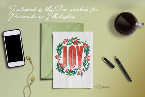 Volume 085 - Build a Card Procreate Brush and Assets - deloresartcanada